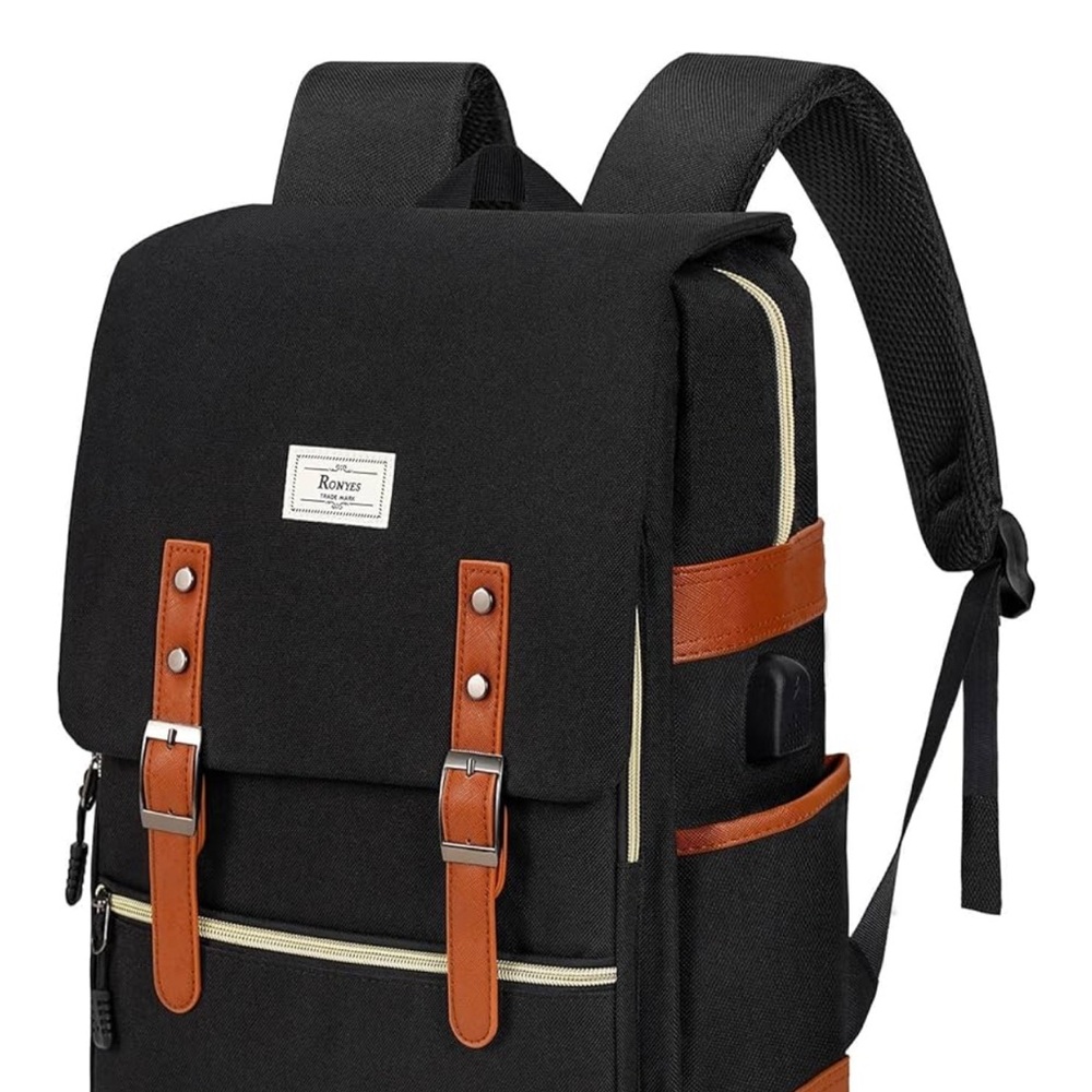 Black and Brown Women's Backpack